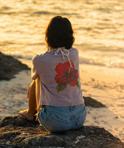 Hibiscus Crop Top